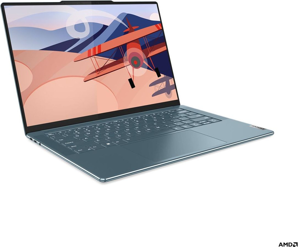 Ноутбук Lenovo Yoga Slim 7 14APU8, 14.5" (2944x1840) OLED 90 Гц/AMD Ryzen 7 7840S/16 ГБ LPDDR5X/512 ГБ SSD/AMD Radeon Graphics/Windows 11 Home, Серый (83AA001ERU)