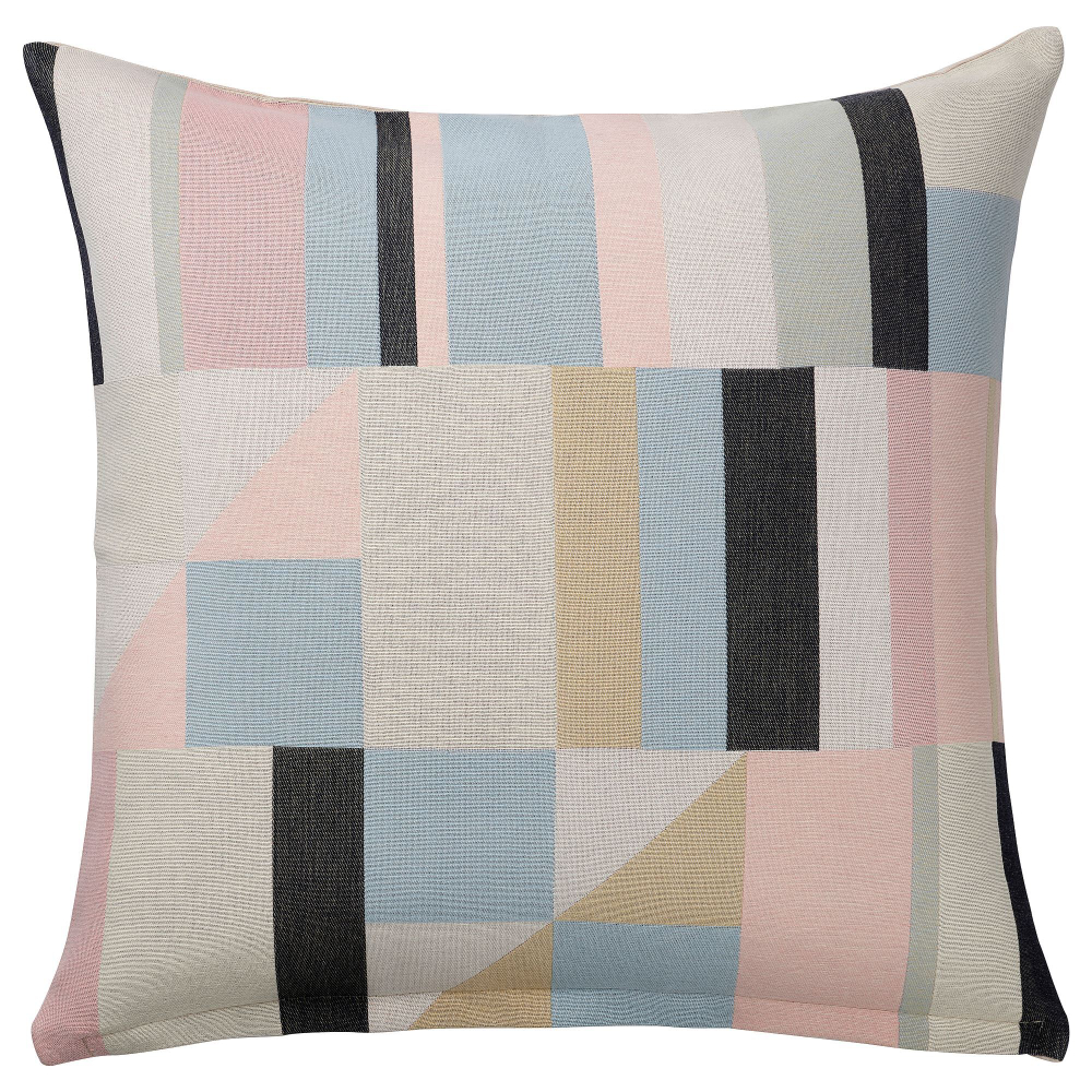 Чехол на подушку IKEA LYKTBARARE (ЛЮКТБЭРАРЕ), Светло-бежевый с рисунком, 50x50 см