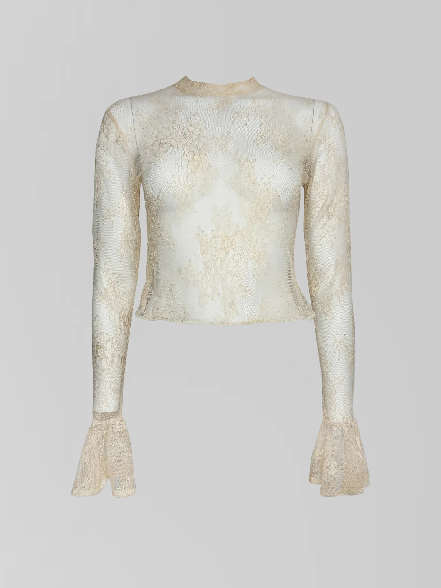 Комплект Kasiet из платья-комбинации с кружевной вставкой и кофты из гипюра