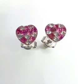 Серьги-пусеты Эстерелла, серебро 925*, кристаллы Swarovski/Ф