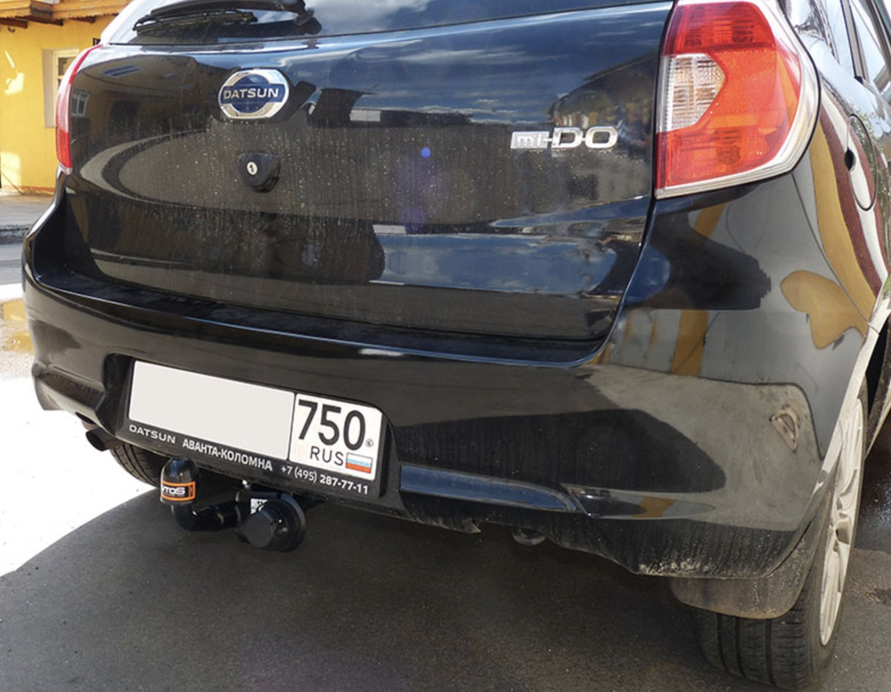 Фаркоп для Datsun mi-DO хетчбек 5 дверей 2014-2020, Lada Granta хетчбек 2018- Тип шара: H (несъемный сварной). Нагрузки: 750/50 кг, DO 02