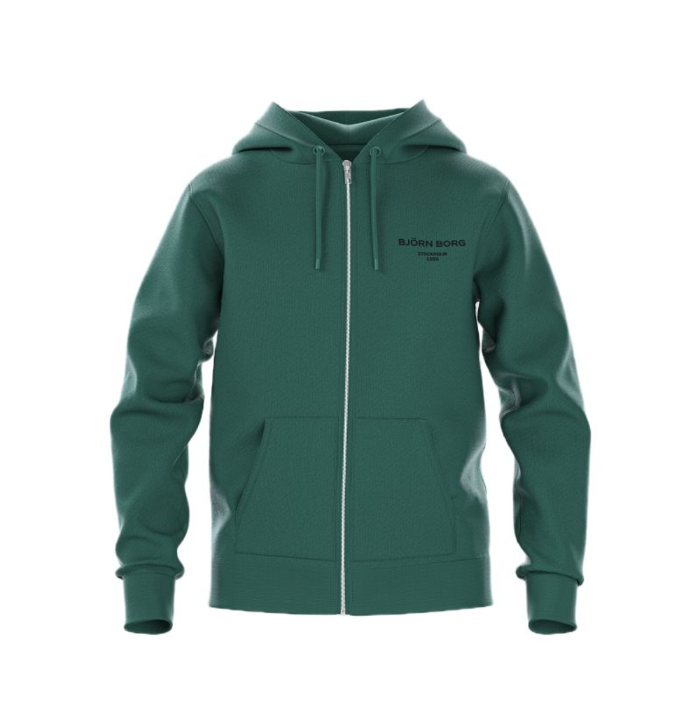 Кофта для мальчика теннисная Björn Borg Essential 1 Zip - posy green