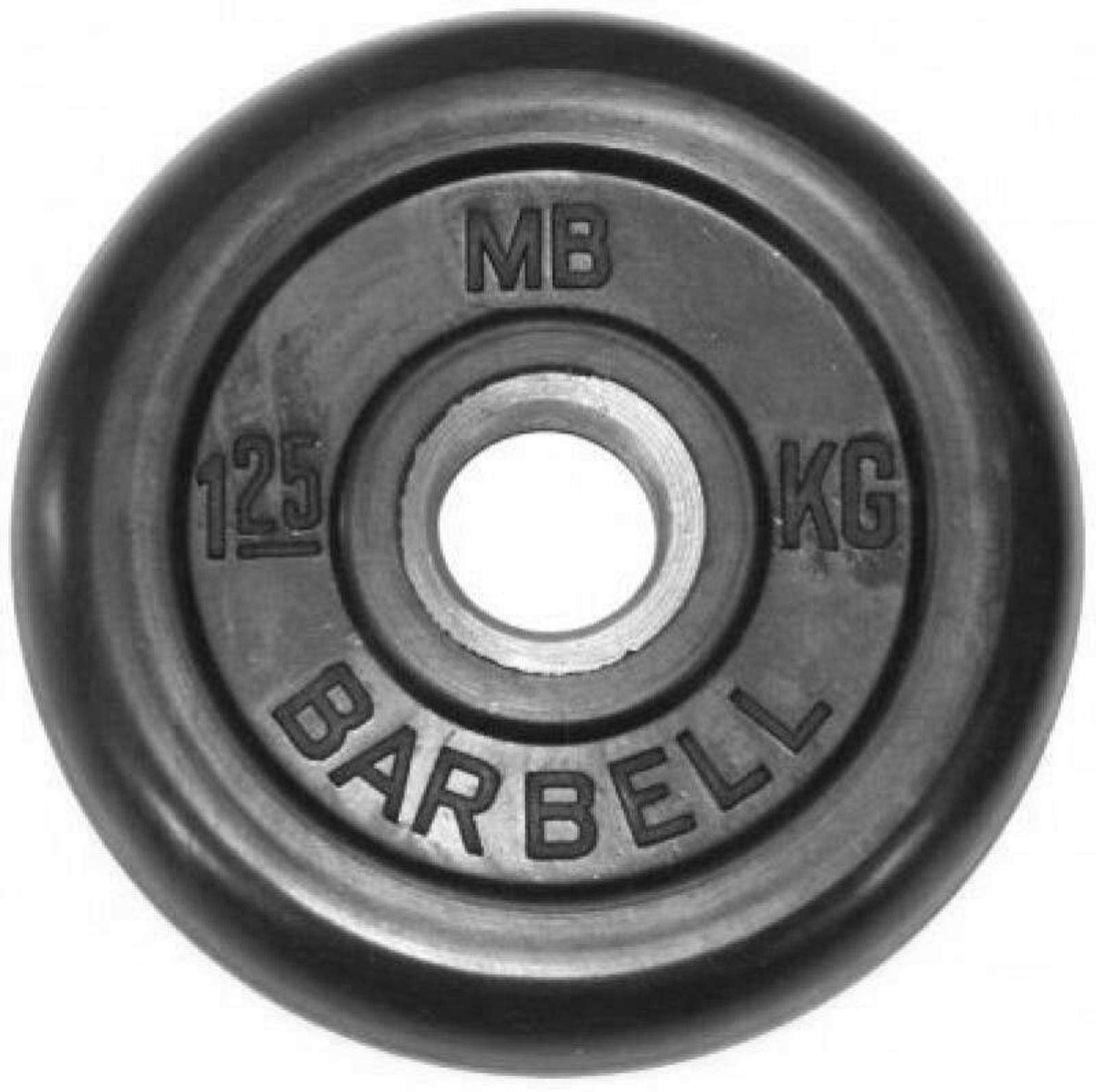 Диск обрезиненный BARBELL MB (металлическая втулка) 1.25 кг / диаметр 31 мм фото №1