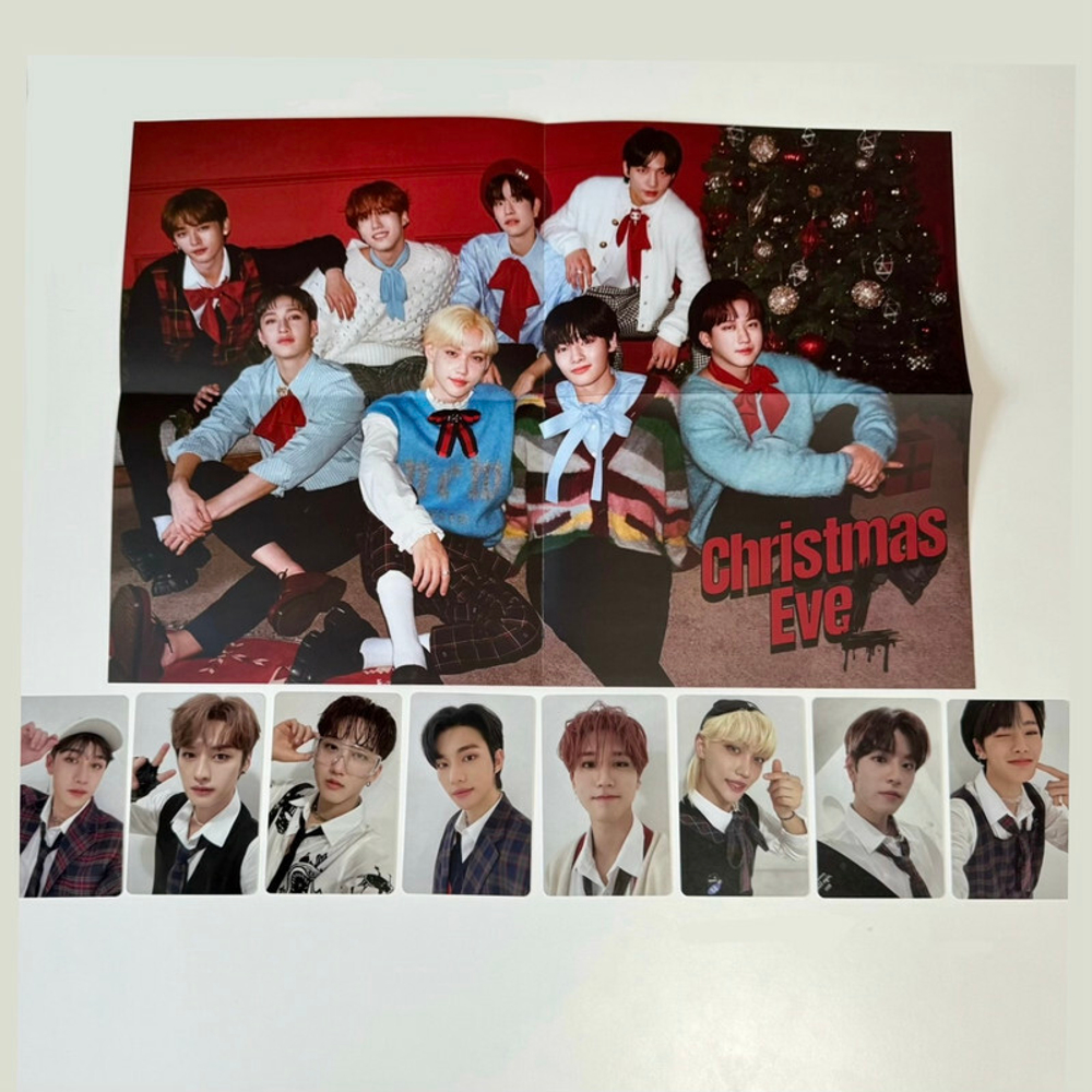 Комплект плакат и карта Stray Kids Christmas Evel