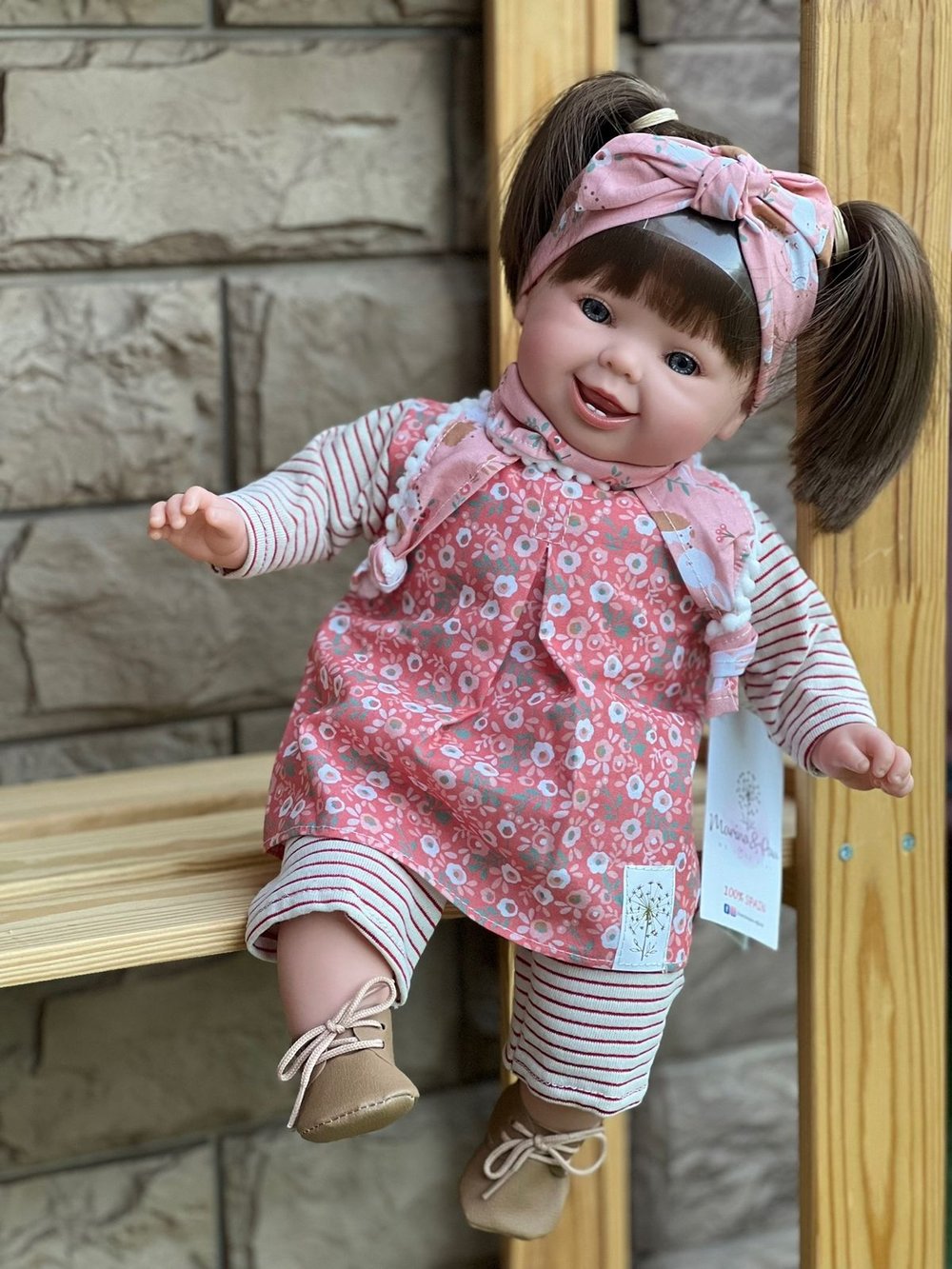 Кукла Marina and Pau 45 cм Pillines мягконабивная в пакете (M1080K)