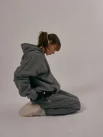 Купить Худи One Two Basic Pewter утепленный серый Худи One Two Basic Pewter утепленный серый