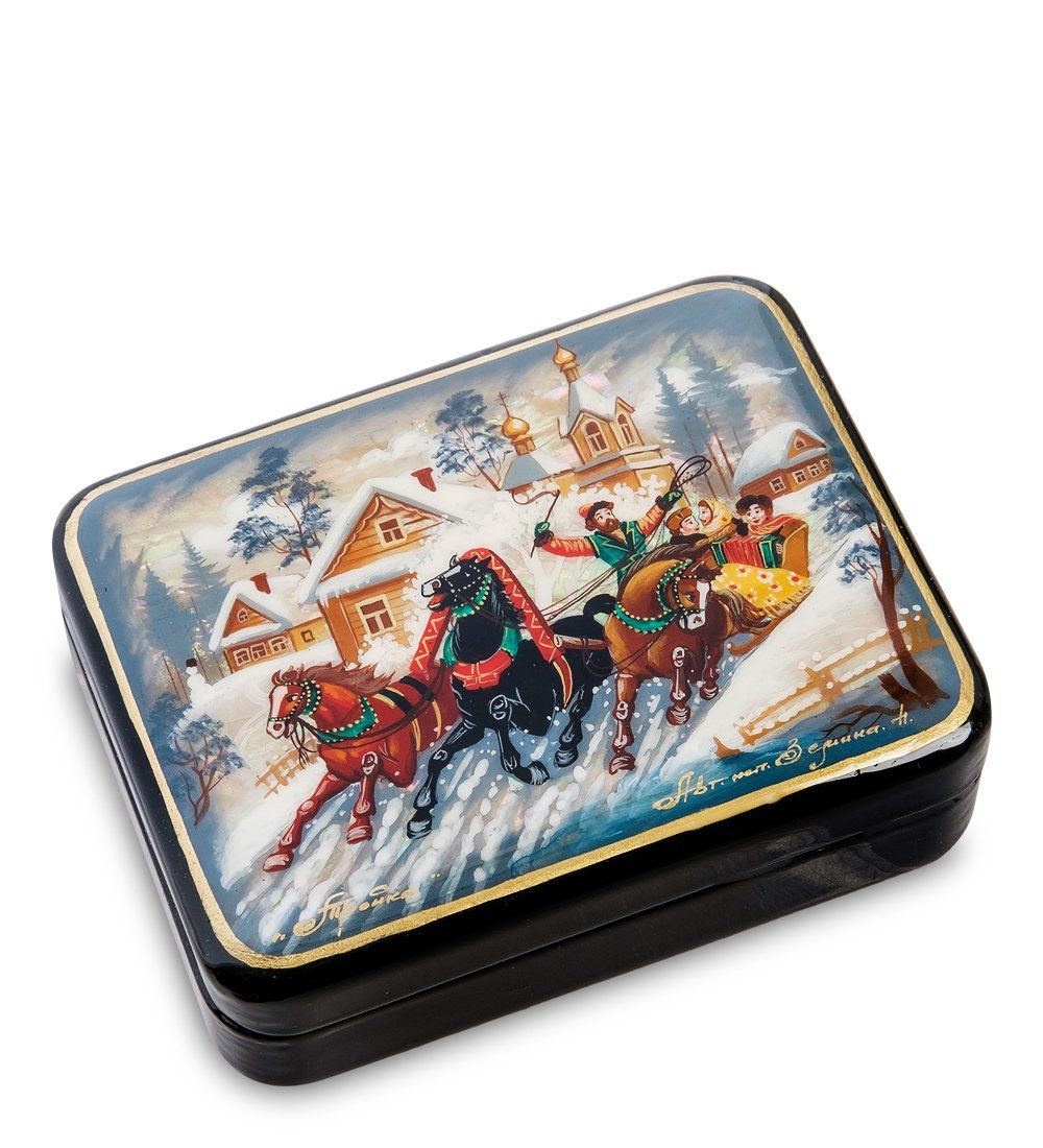 Народные промыслы ШК-55/126 Шкатулка «Тройка»