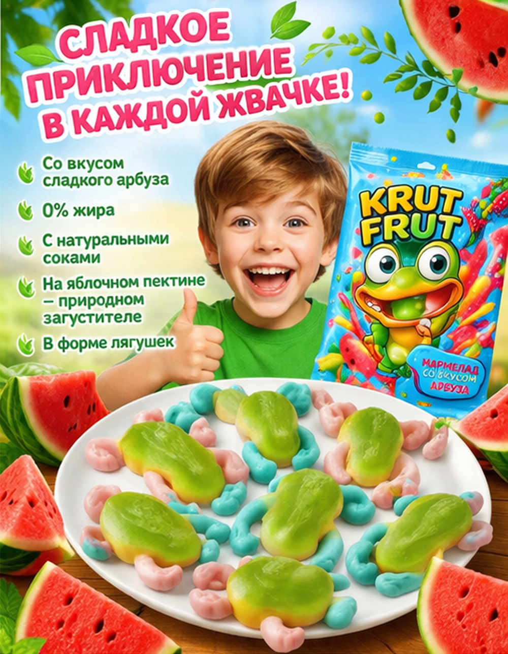 Мармелад жевательный Лягушки