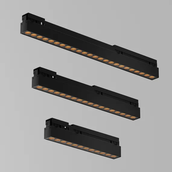 Уличный трековый светильник Точки / Points Exility IP 3000К 18Вт 36° черный Outdoor o-tr02-2-s-18wb3k
