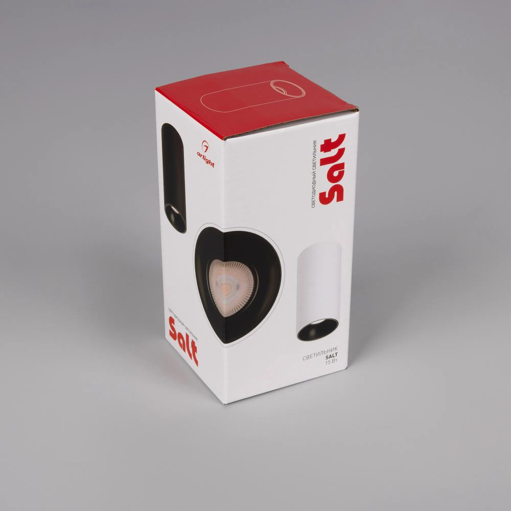 Светильник SP-SALT-R75-15W Day4000 (WH-BK, 40 deg, 230V) (Arlight, IP54 Металл, 5 лет) 057318