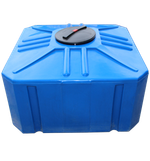Ёмкость пластиковая пищевая STERH SQ 800 л. прямоугольная (123x123x74см;синий) - арт.555096