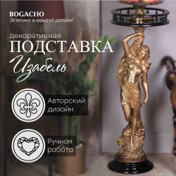 Подставка декоративная Изабель №340/2 Бронза Орех