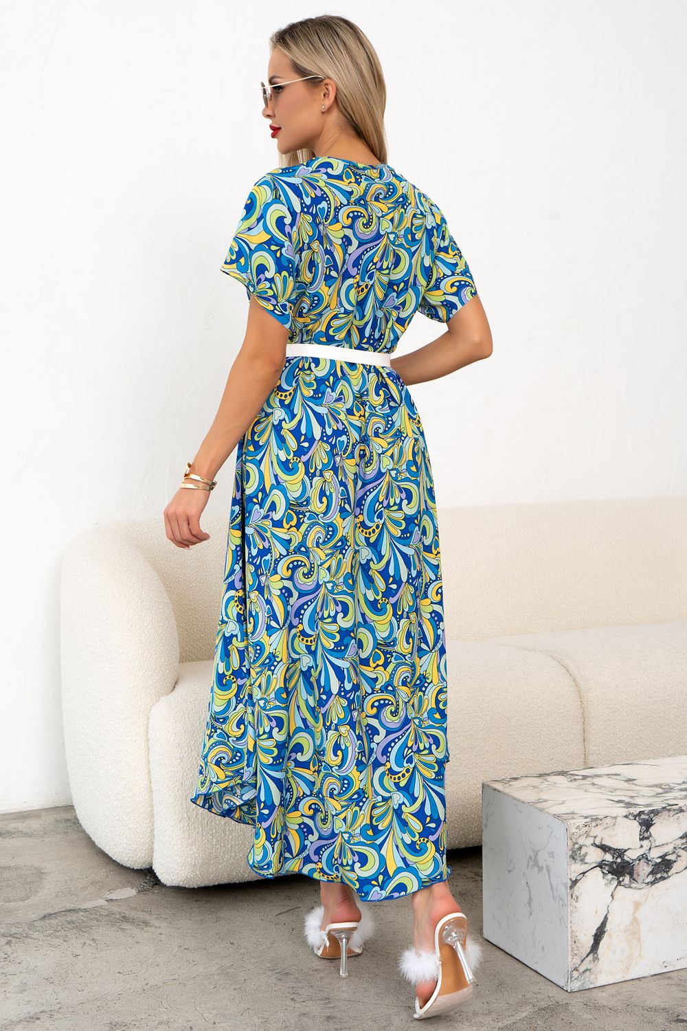 Платье Рада (голубой/синий) Р11-1166/8 Nikol