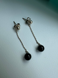 Серьги Tiffany&Co Silver Ziegfeld Drop Earrings Pierced Ear