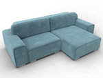 Диван угловой Лига-029 ВЕЛЮР Бирюзовый