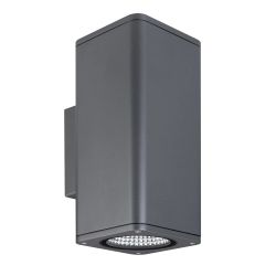 Светильник LGD-EVO-WALL-TWIN-S100x100-2x12W Warm3000 (GR, 44 deg, 230V) (Arlight, IP54 Металл, 3 года) 046195