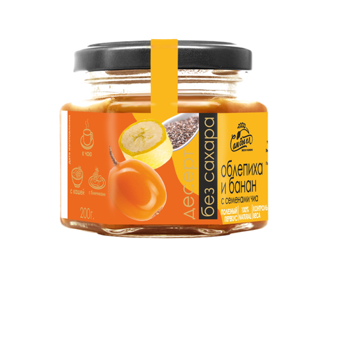 Десерт Облепиха с бананом и семенами чиа 130 гр Сам бы ел