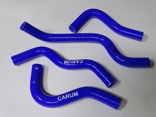 Патрубок печки /Г-3302 дв. 406, 405/ Евро-2 (4 шт) силикон (CARUM)