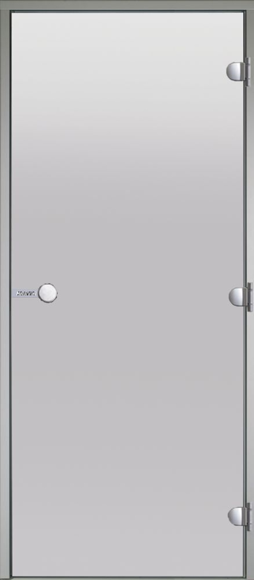 HARVIA Двери стеклянные 9/19 коробка алюминий, стекло сатин, арт. DA91905