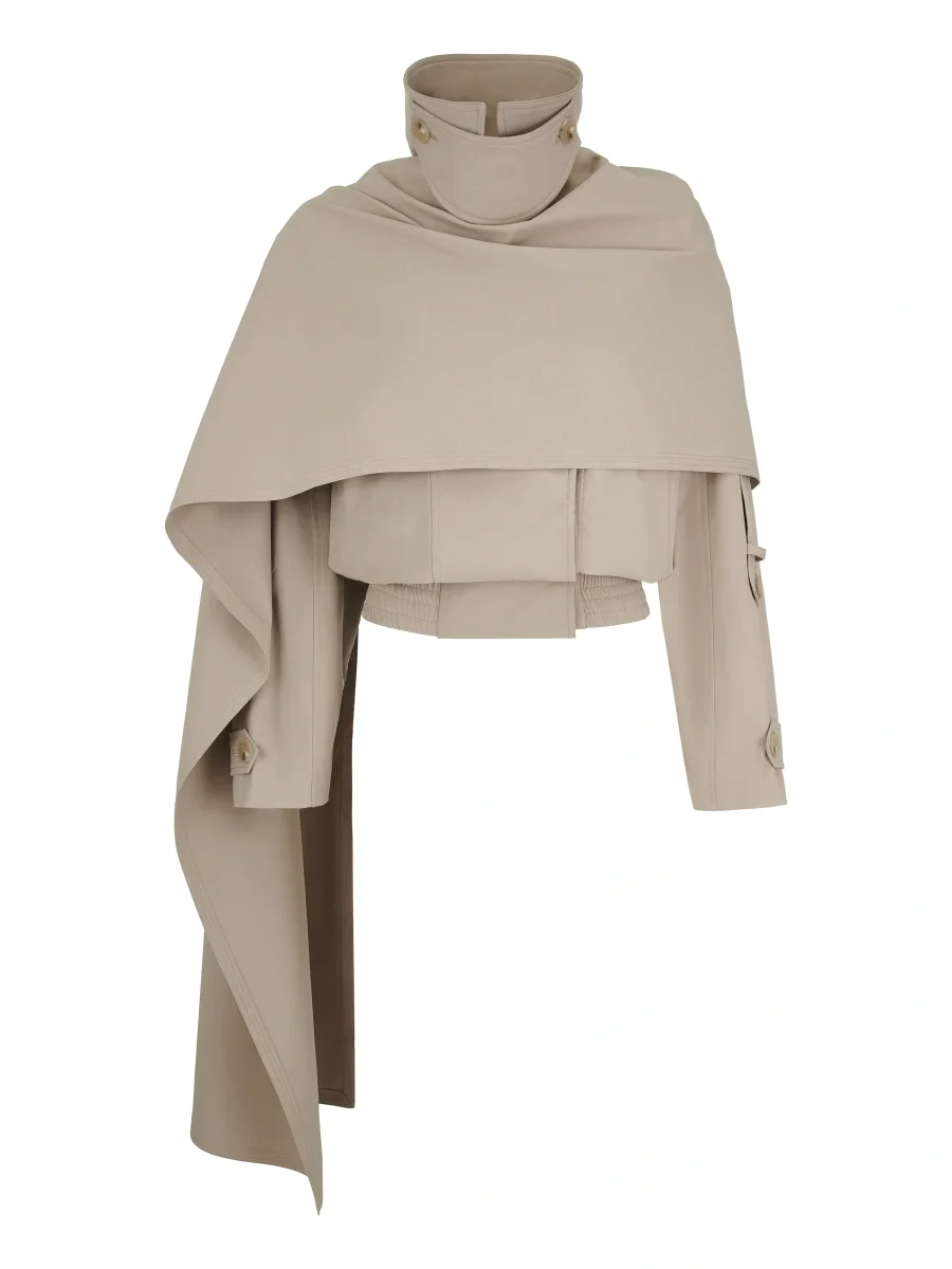 Тренч с накидкой Moss, Бежевый