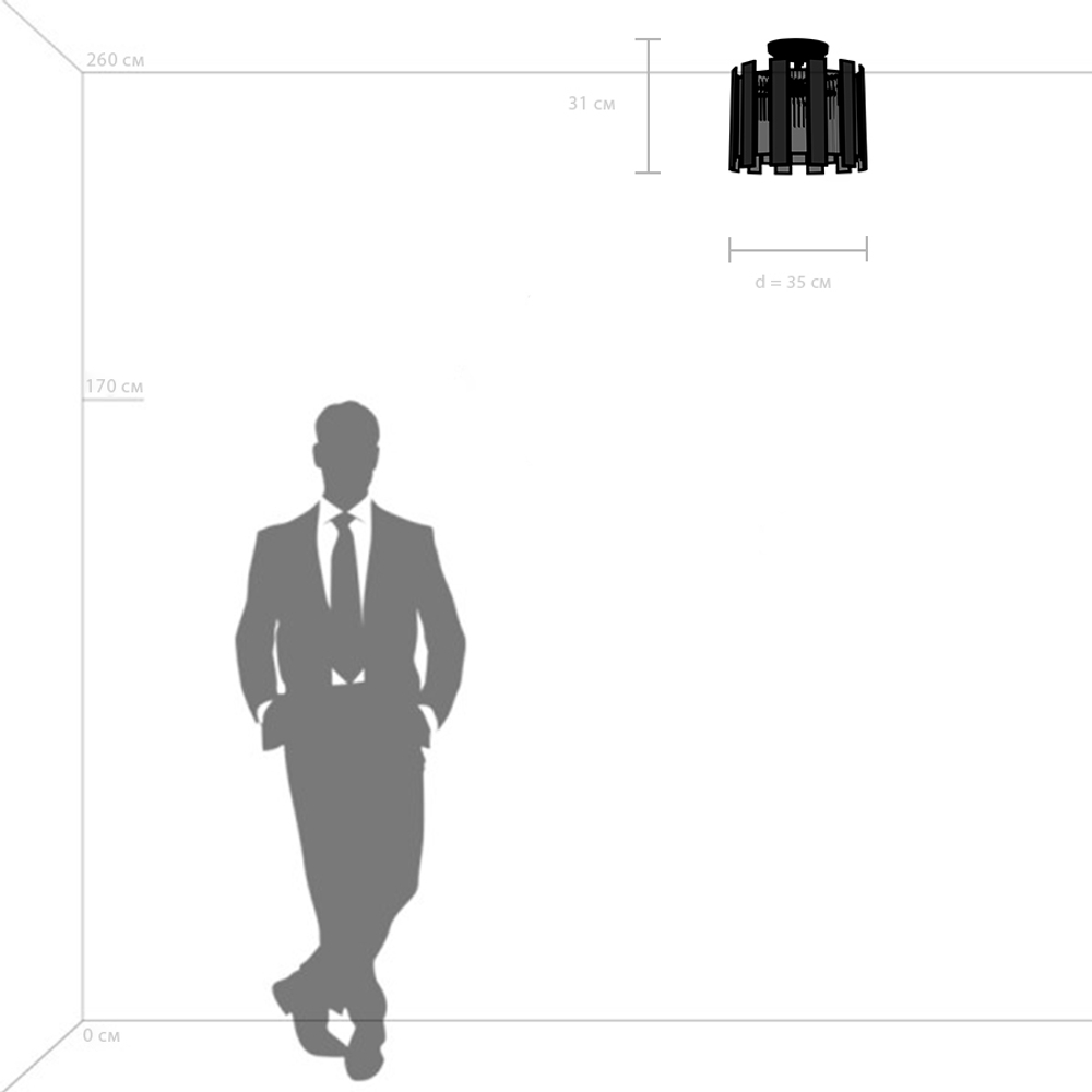 712042 Люстра AGAVE 3х40W E27 ШАМПАНЬ/ПРОЗРАЧНЫЙ