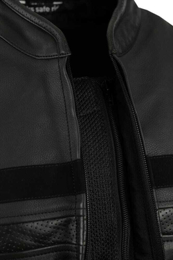 Кожаная мотокуртка STARKS SN №1 черная