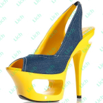 Текстильные цветные туфли