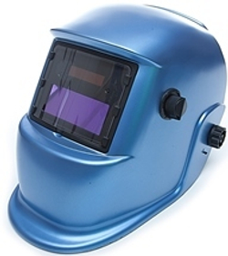 Маска сварщика с АСФ MEGA-350D (синяя)