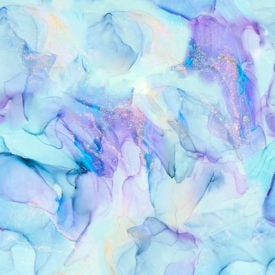 Чернильные разводы с блеском