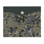 Папка-конверт на кнопке А6 1отд. "Соты" (Феникс+)