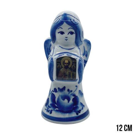 Фигурка Ангел с иконой Н.У. гжель