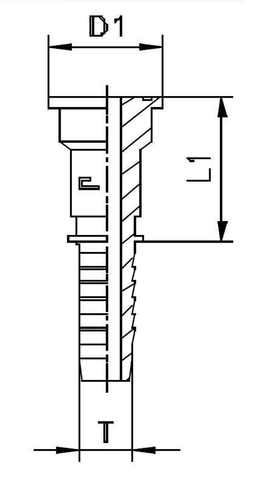 Фитинг DN 12 SFS 3/4 41.3