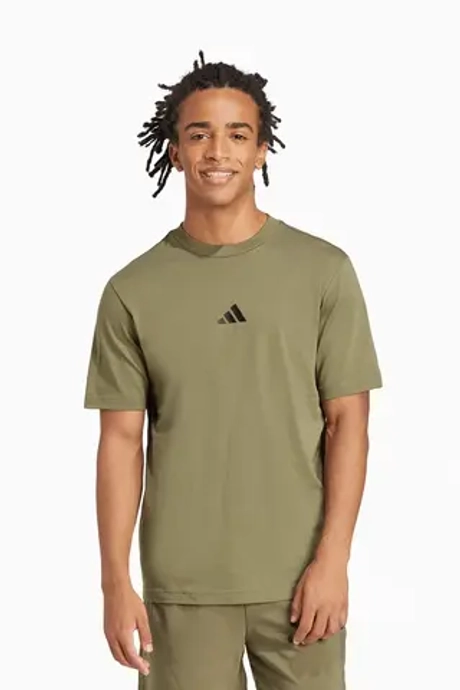 Футболка adidas Essentials Small Logo Single - зеленый