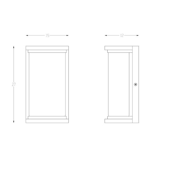 Уличный настенный светодиодный светильник Arte Lamp Atlantis A2313AL-1BK