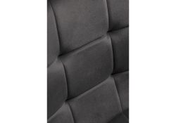 Стул на металлокаркасе Bruk dark gray / black