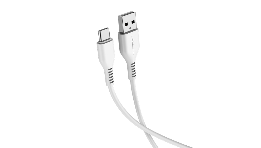 Кабель JELLICO KDS-30 3.1А Fast Charge Type-C (White) 1М.