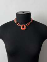 Колье с оранжевым пластиком Givenchy