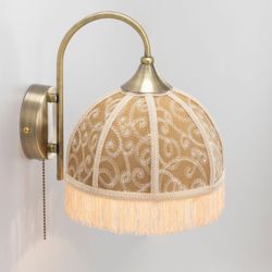 Citilux Базель CL407315 Бра с абажуром Вышивка и выключателем