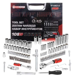 Набор инструментов 108пр. Profi 1/2'',1/4''(6гр.)(4-32мм) FORCEKRAFT FK-41082-5