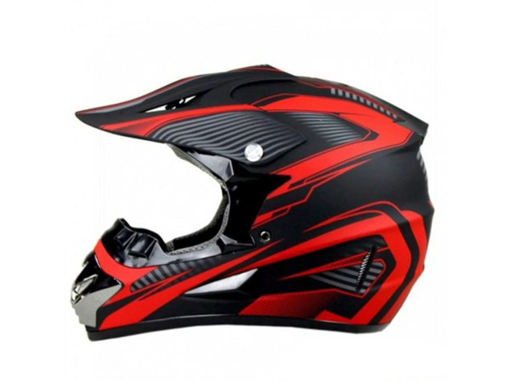 Шлем кроссовый MOTAX 125 Argos G20 M (51-52) матовый-черный-красный