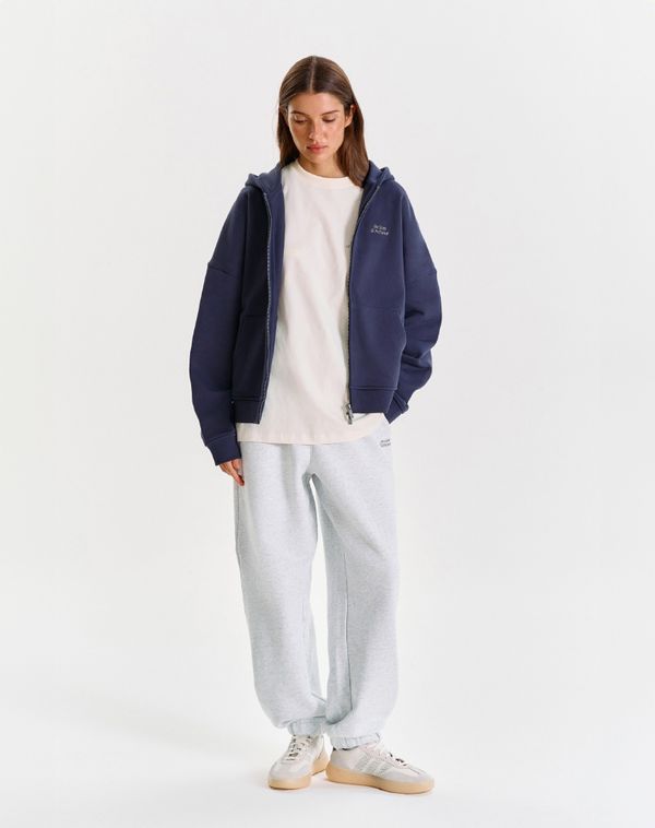 Худи Zip Logo de base 01 Navy - фото 3