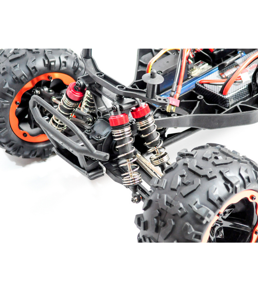 Радиоуправляемый монстр Remo Hobby Dinosaurs Master Brushless (красный) 4WD 2.4G 1/8 RTR