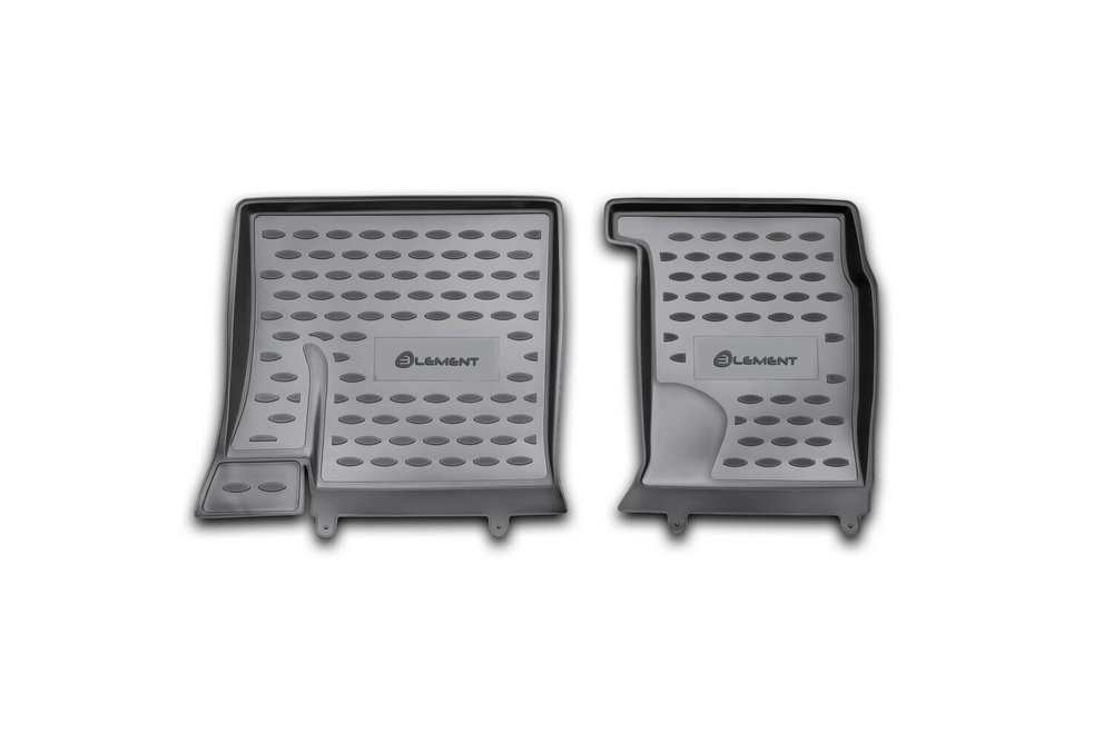 Коврики Standard, в салон NISSAN Qashqai +2, 2008-2014 3-й ряд 2 шт. (полиуретан, чёрные) Element.CARNIS10053