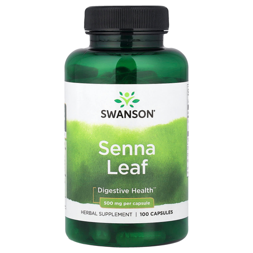 Swanson Vitamins, Лист сенны, 500 мг, 100 капсул