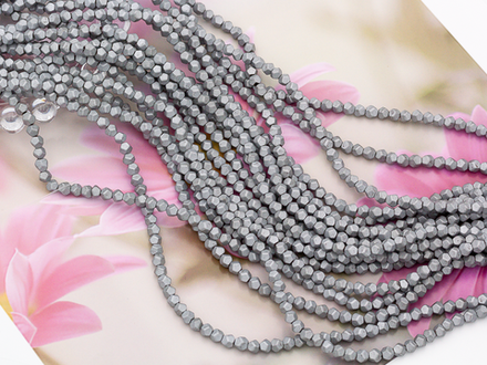 Нить бусин из гематита 4мм, огранка