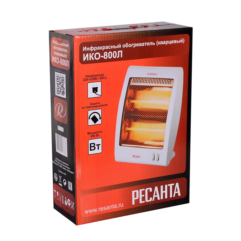 Обогреватель инфракрасный Ресанта ИКО-800Л кварцевый 67/5/9