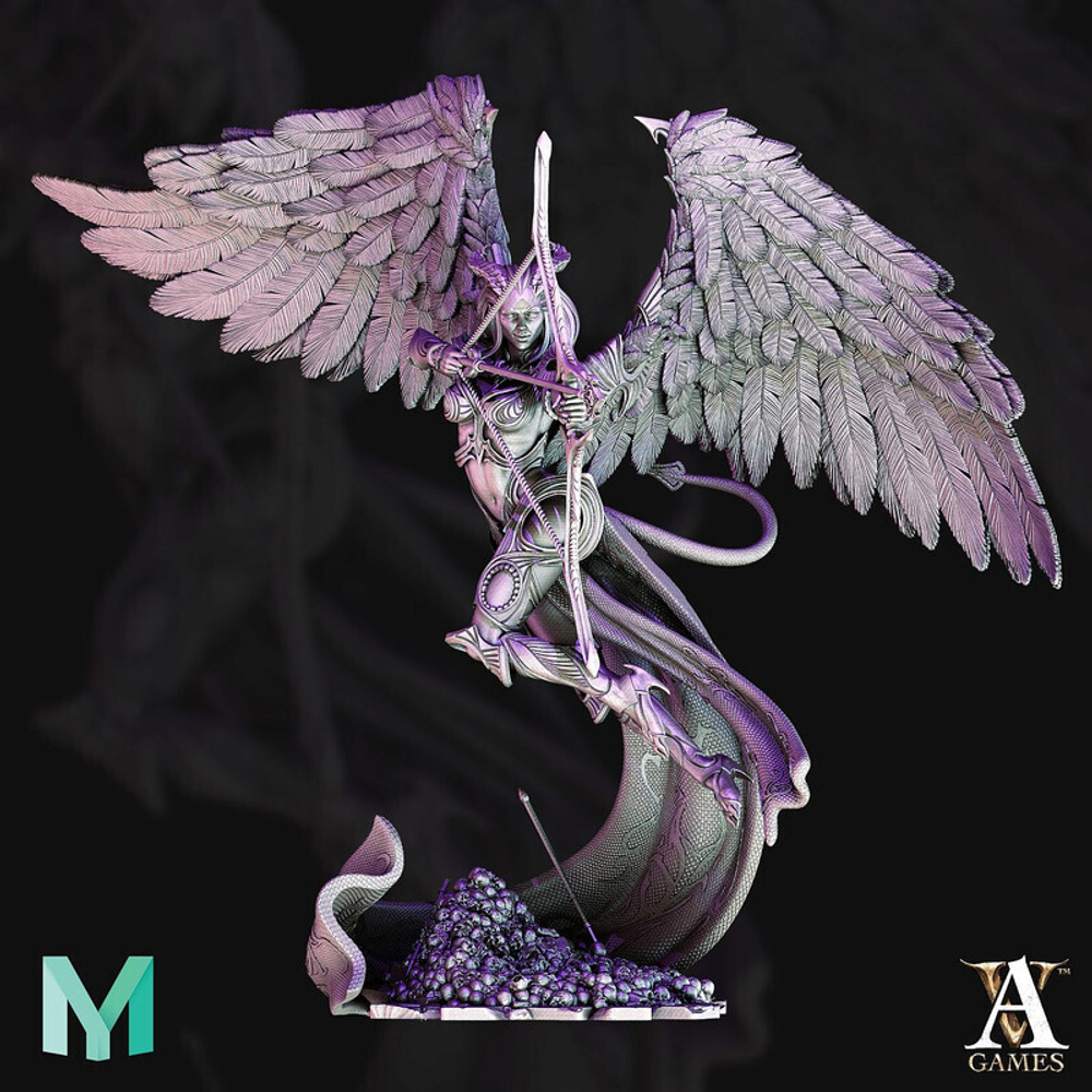 Grand Alliance Order  Chaos Daemons  Daemon Prince Демон-принцесса миниатюра для dnd, днд, pathfinder, фентези, Настольная игра, НРИ, Варгейм, РПГ