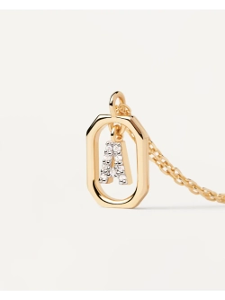 Колье серебряное женское Мини-Буква A CO01-512-U