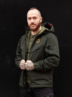 Куртка демисезонная Варгградъ на флисе мужская хаки