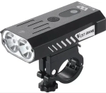 Фонарь велосипедный, передний West Biking YP0701315 (аккум. 4000 mAh, USB)